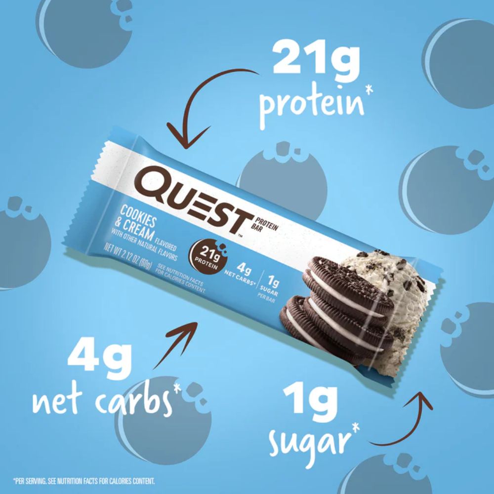 Barra Quest Cookies & Cream Protein Bar 1 Und