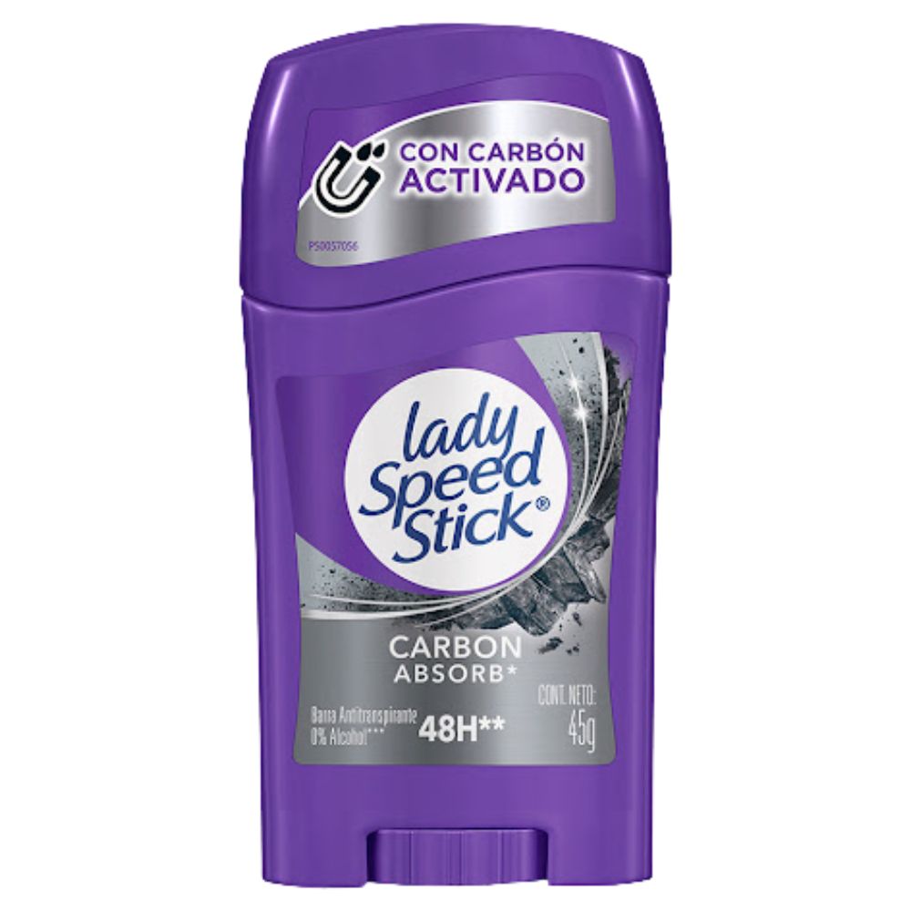 Lady Speed Stick Carbon Absorb Desodorante en Barra 45gr