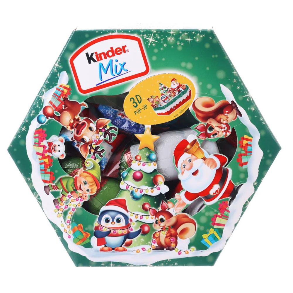 Chocolates Kinder Mix 15 chocolates Navidad 143 grs