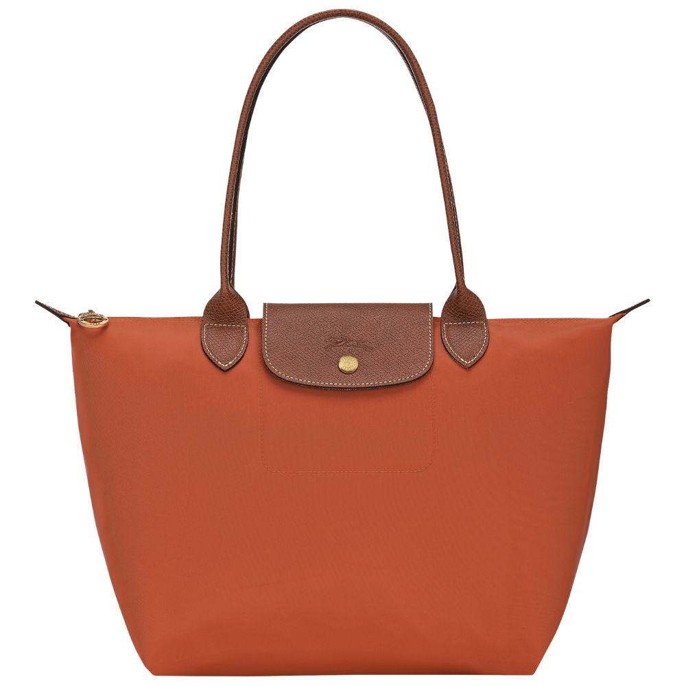Longchamp Cartera Le Pliage Shoulder Bag Medium Color Brick