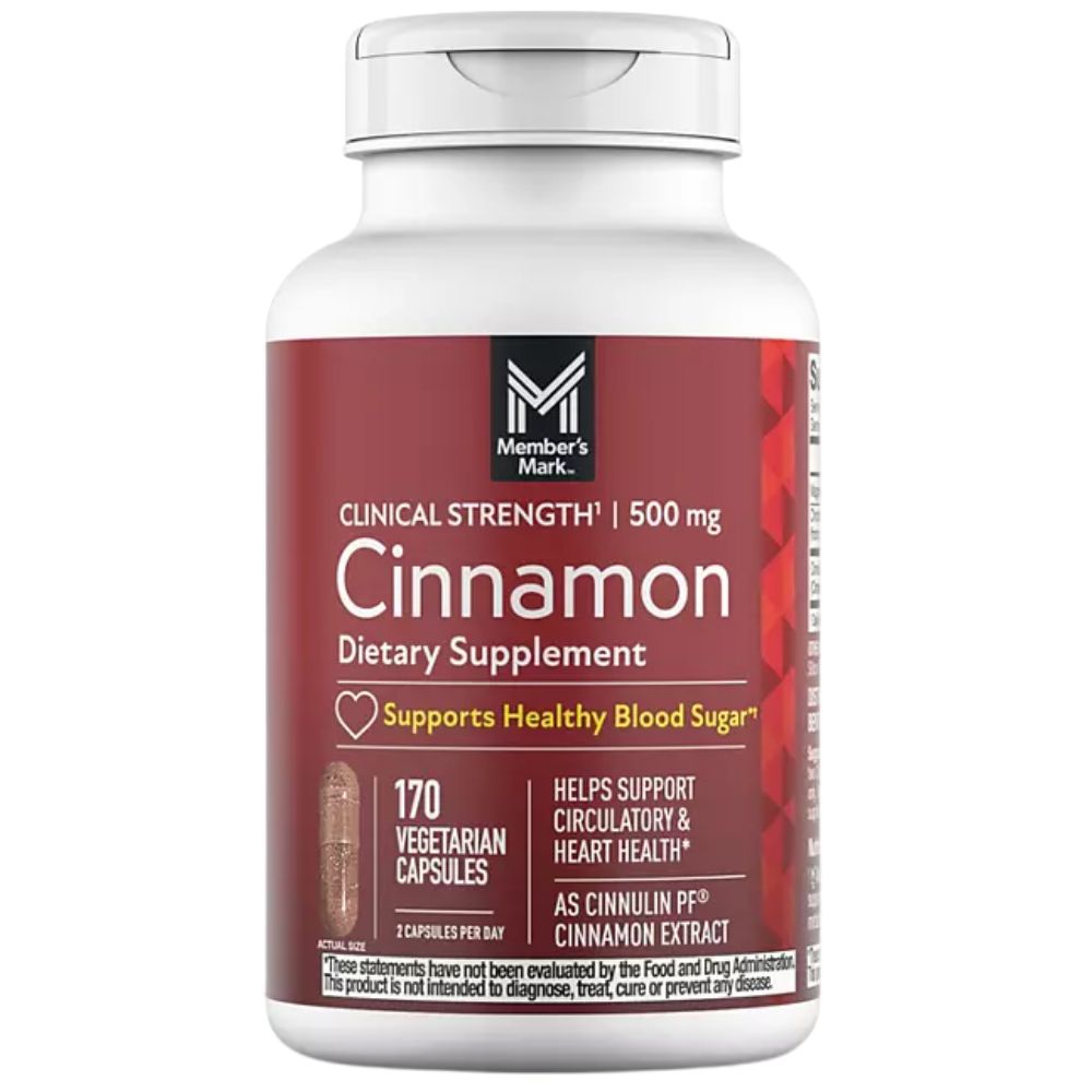 Capsulas de Canela Member's Mark Cinnamon 170 Vegetarian Capsules