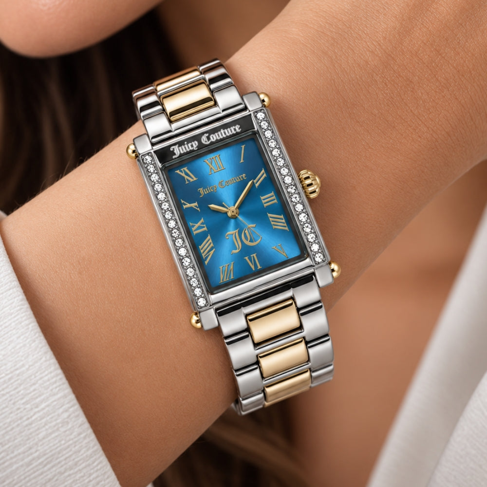 Juiciy Couture Reloj Para Dama Silver Blue