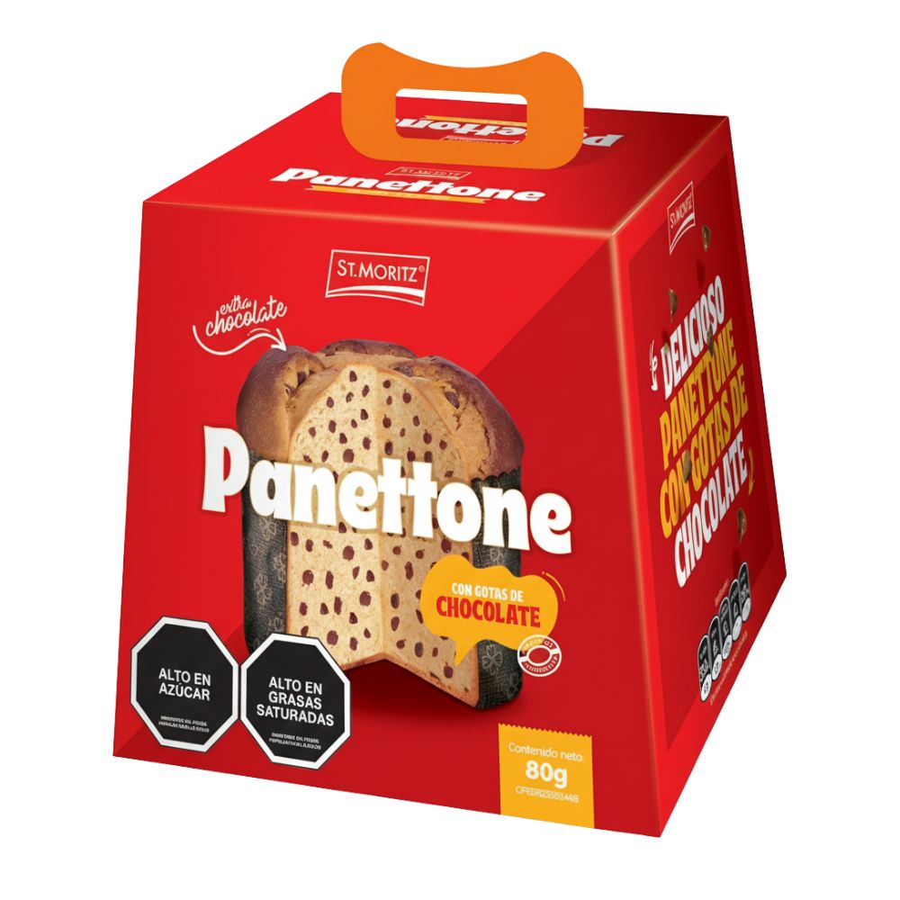 St. Moritz Mini Panettone con Gotas de Chocolate 80gr