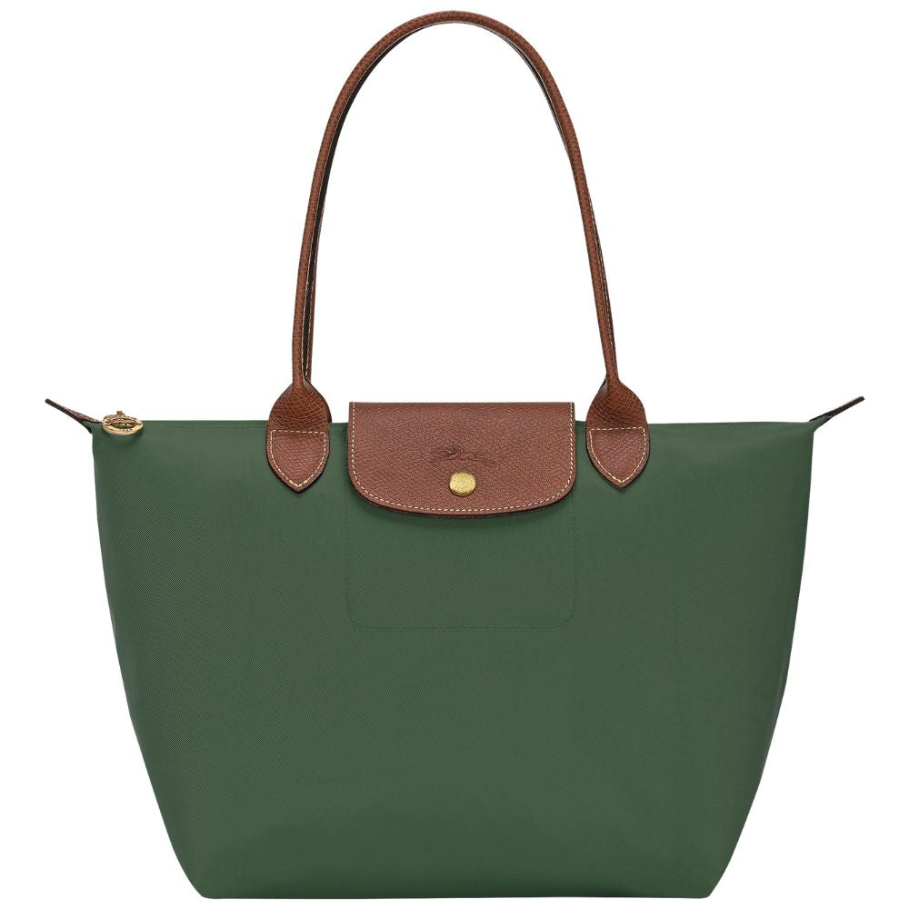 Longchamp Cartera Le Pliage Shoulder Bag Medium Color British Green