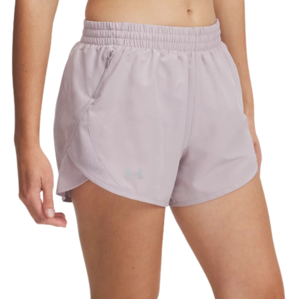 Under Armour Short Deportivo Fly By 3" Para Damas Color GrayDawn