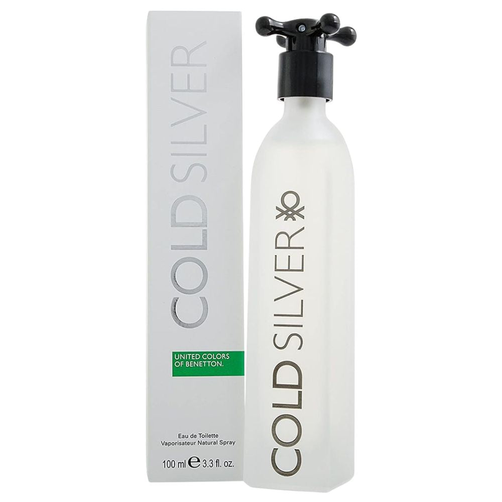 Benetton Cold Silver Eau Toilette For Him 100ml