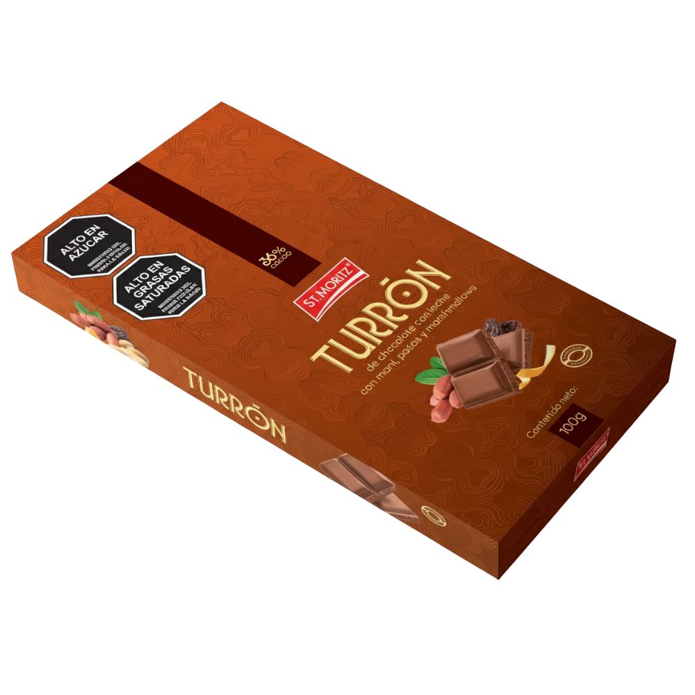 St. Moritz Turron Mixto Chocolate de Leche 100gr