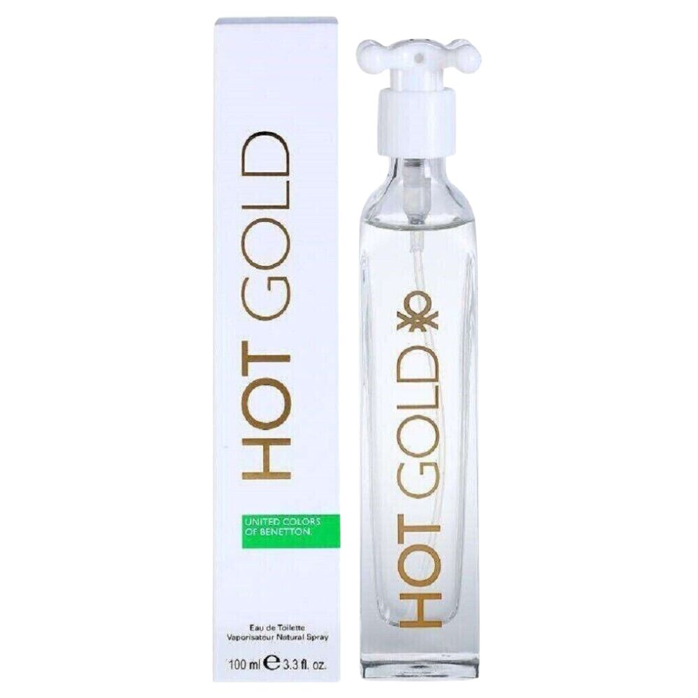 Benetton Hot Gold Eau Toilette For Woman 100ml