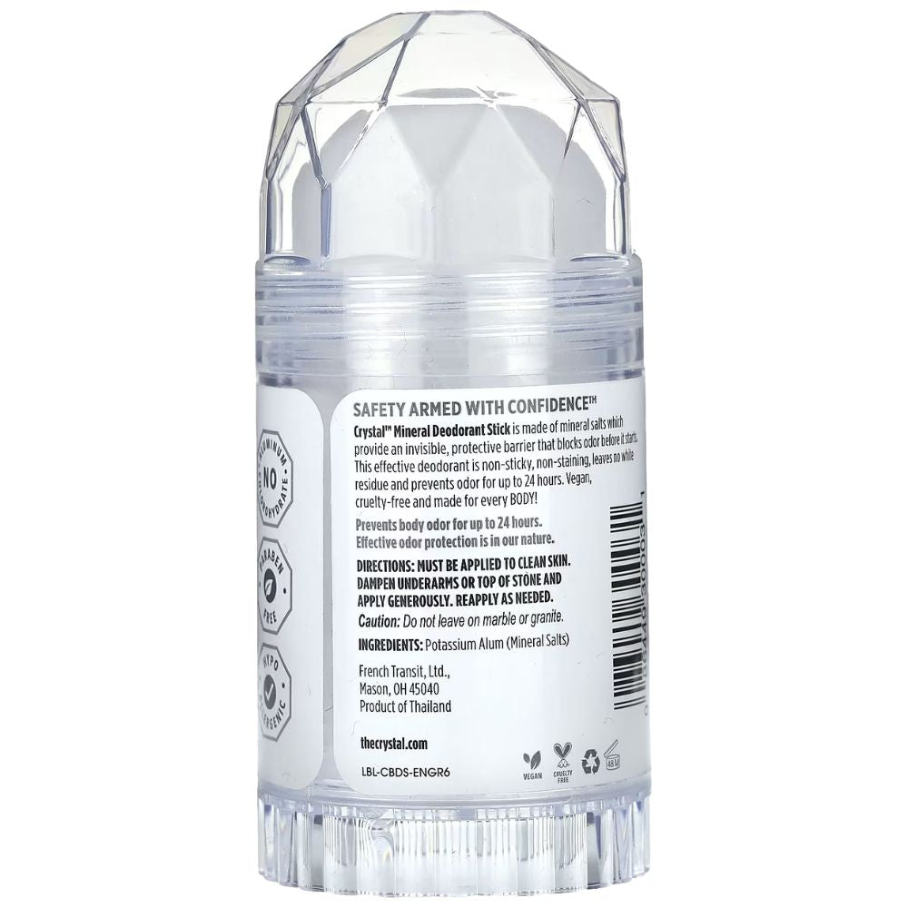Crystal Mineral Deodorant Stick Unscented 120gr
