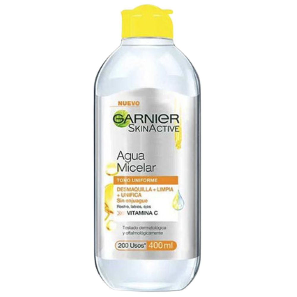 Agua Micelar Garnier Skinactive Tono Uniforme 400ml
