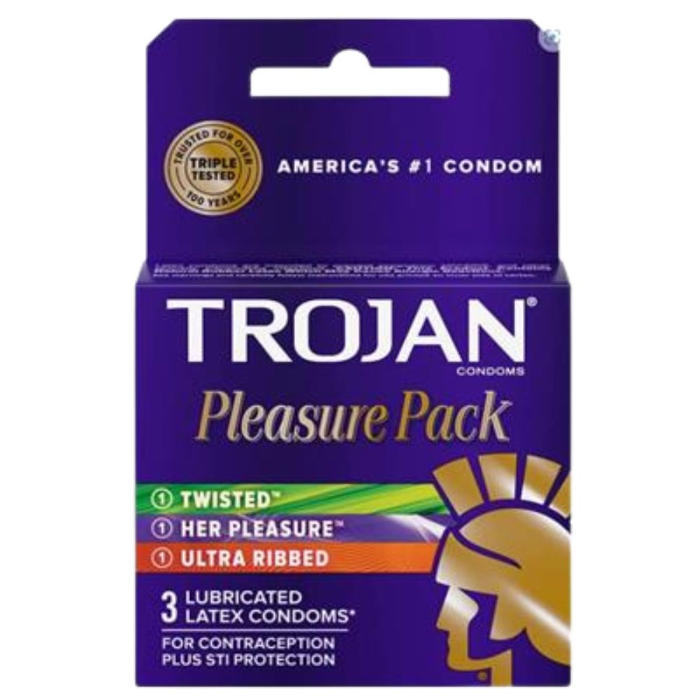 Trojan 3 Condoms Pleasure Pack