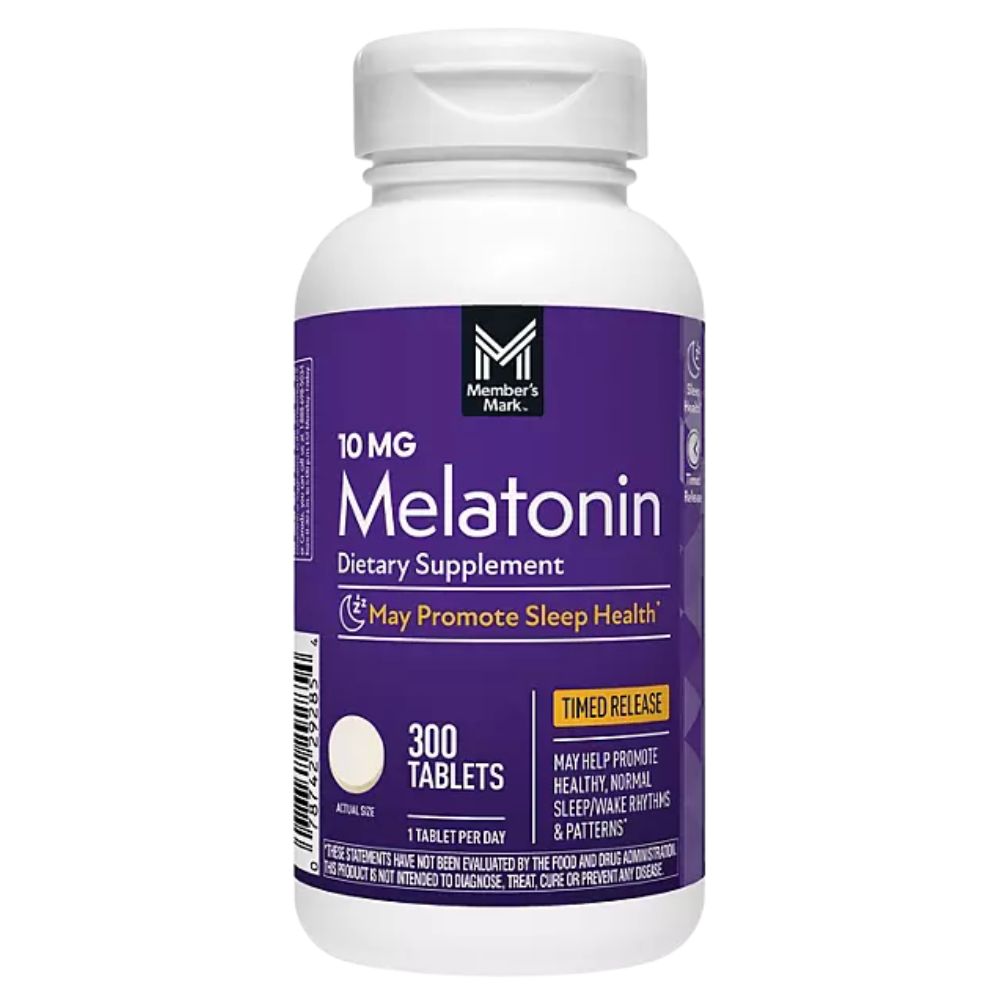 Melatonin 10mg 300 Tabletas Members Mark