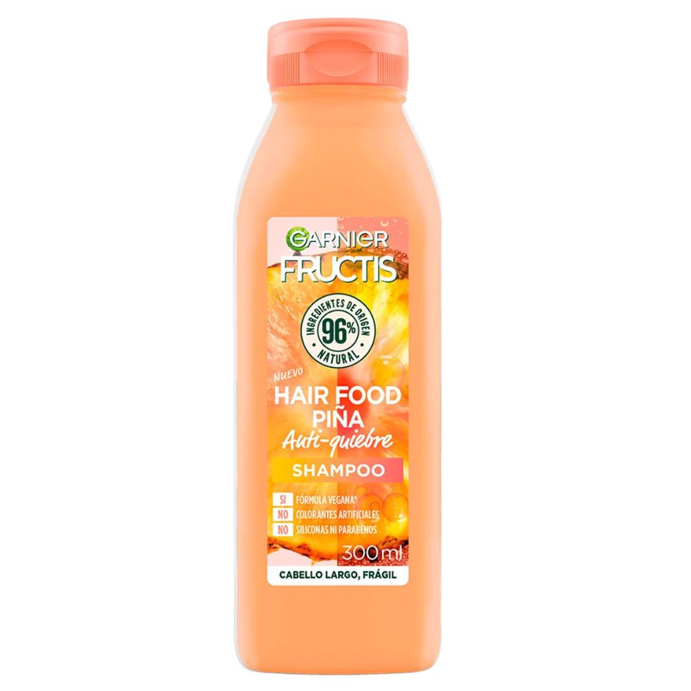 Shampoo Garnier Fructis Hydrating Treat Piña Antiquiebre Cabello Fragil 300ml