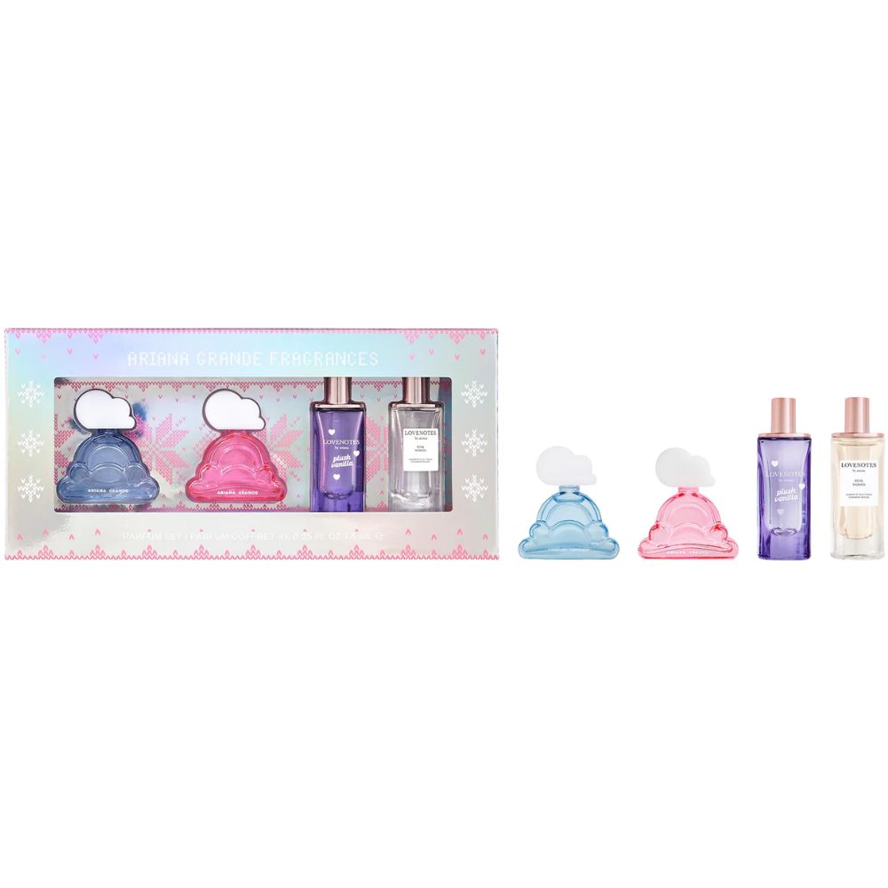 Ariana Grande Deluxe Mini Perfume Sampler Set 4 Und x 7.5ml c/u