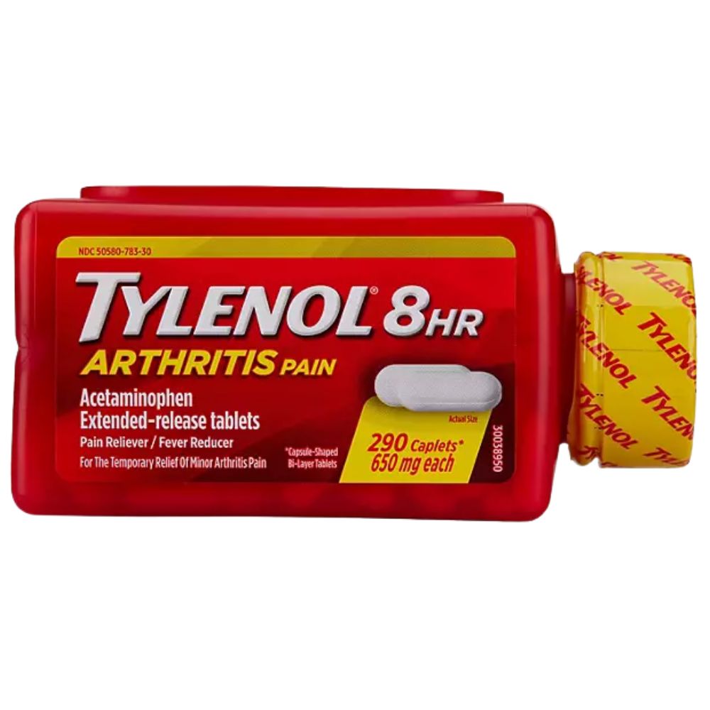 Analgesico Tylenol 8HR Arthritis Pain Acetaminophen 650mg 290 caplets
