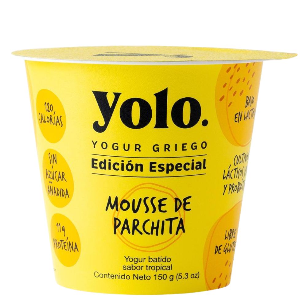 Yogurt Griego Yolo Edicion Especial Mousse de Parchita 150gr