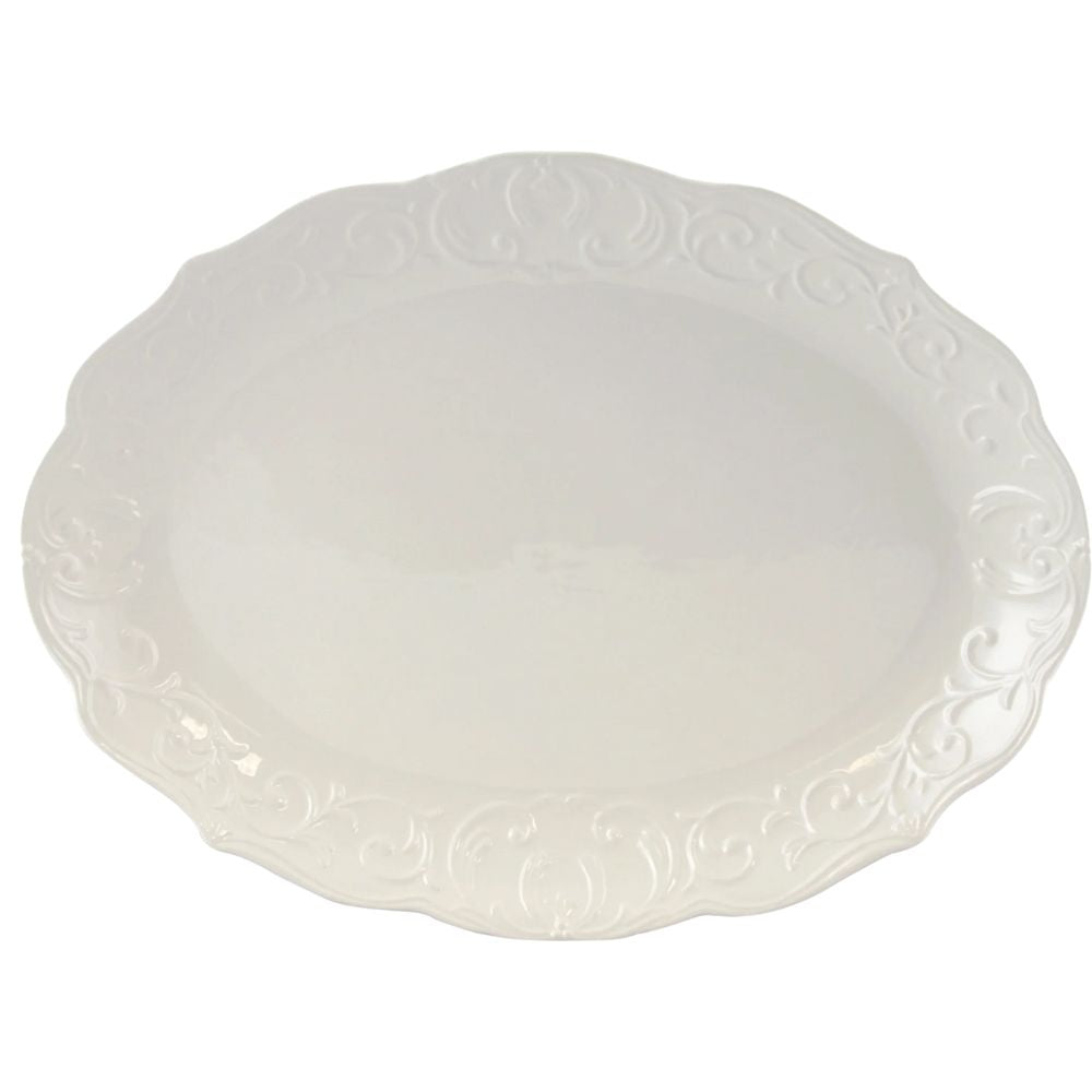 Gibson Home Durastone Oval Platter Fuente Ovalada