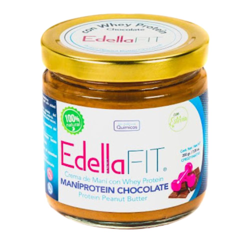 Edellafit Mantequilla de ManíProtein Chocolate 200gr