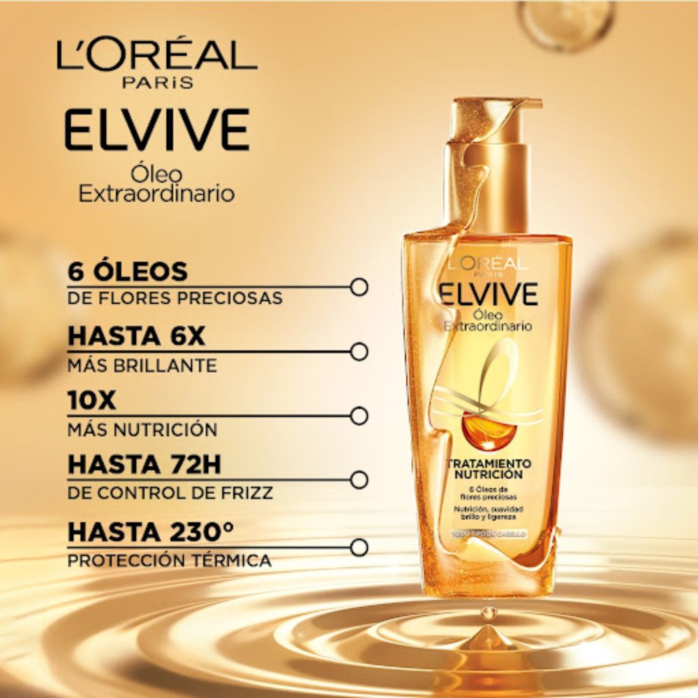 L'oreal Aceite Capilar Elvive Oleo Extraordinario 100ml