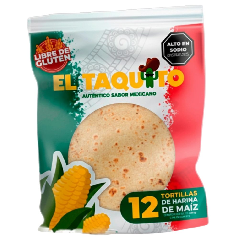 El Taquito Tortilla de Maiz 12 Und