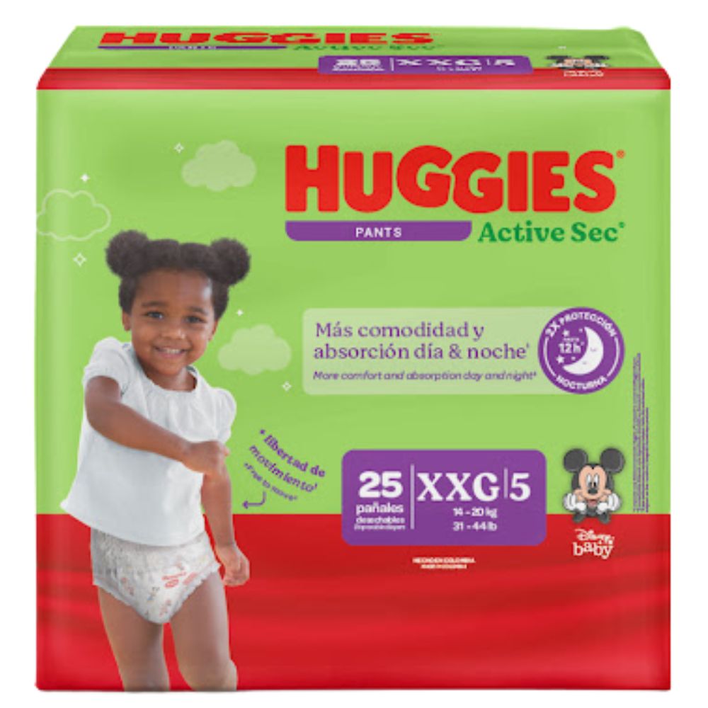 Huggies Pants Active Sec XXG 25und