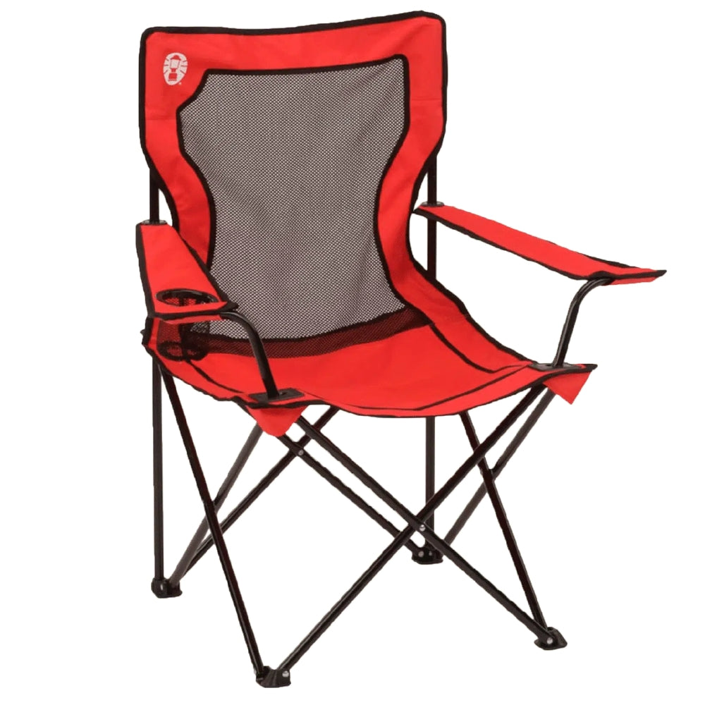 Coleman Silla Plegable Con Malla Color Rojo