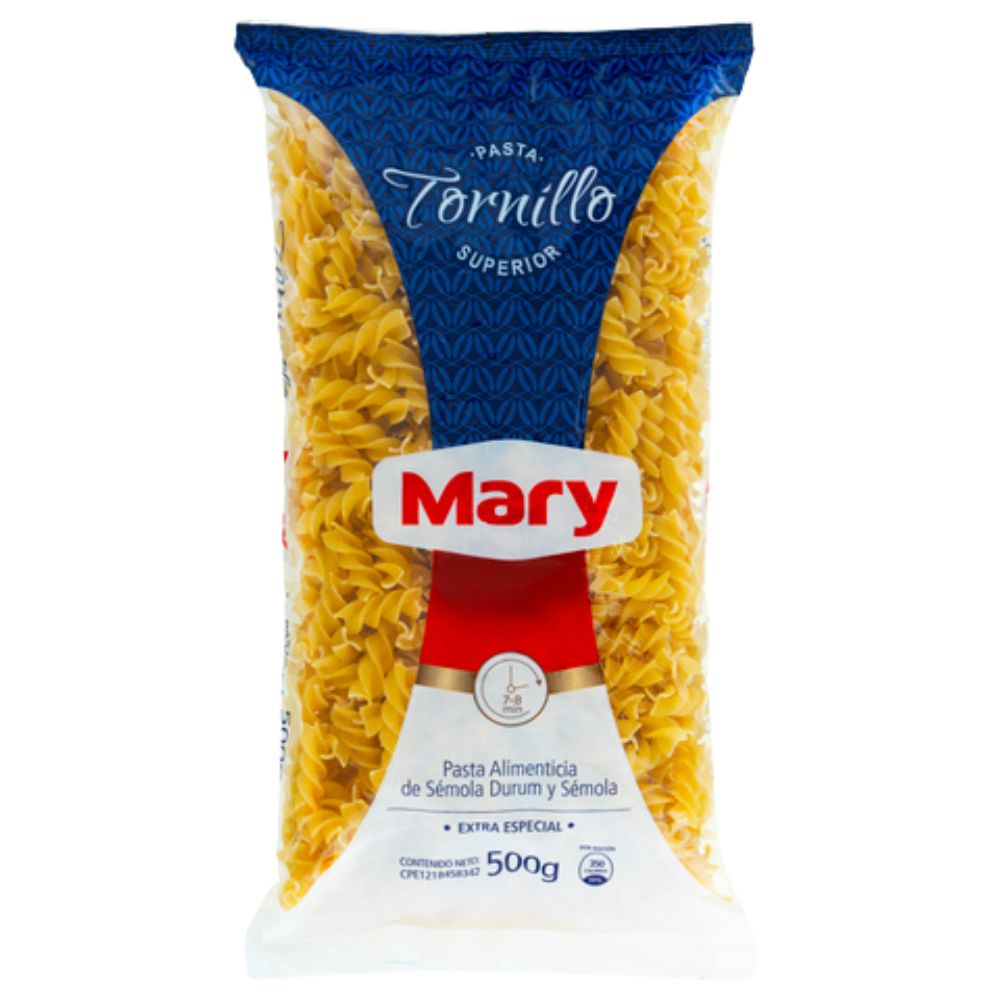 Mary Pasta Superior Tornillo 500gr