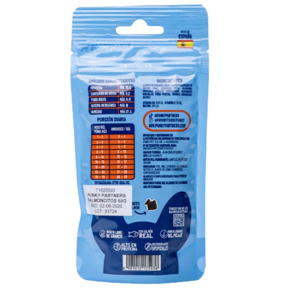 Salmoncitos Punky Partners Snacks para Perros 200gr