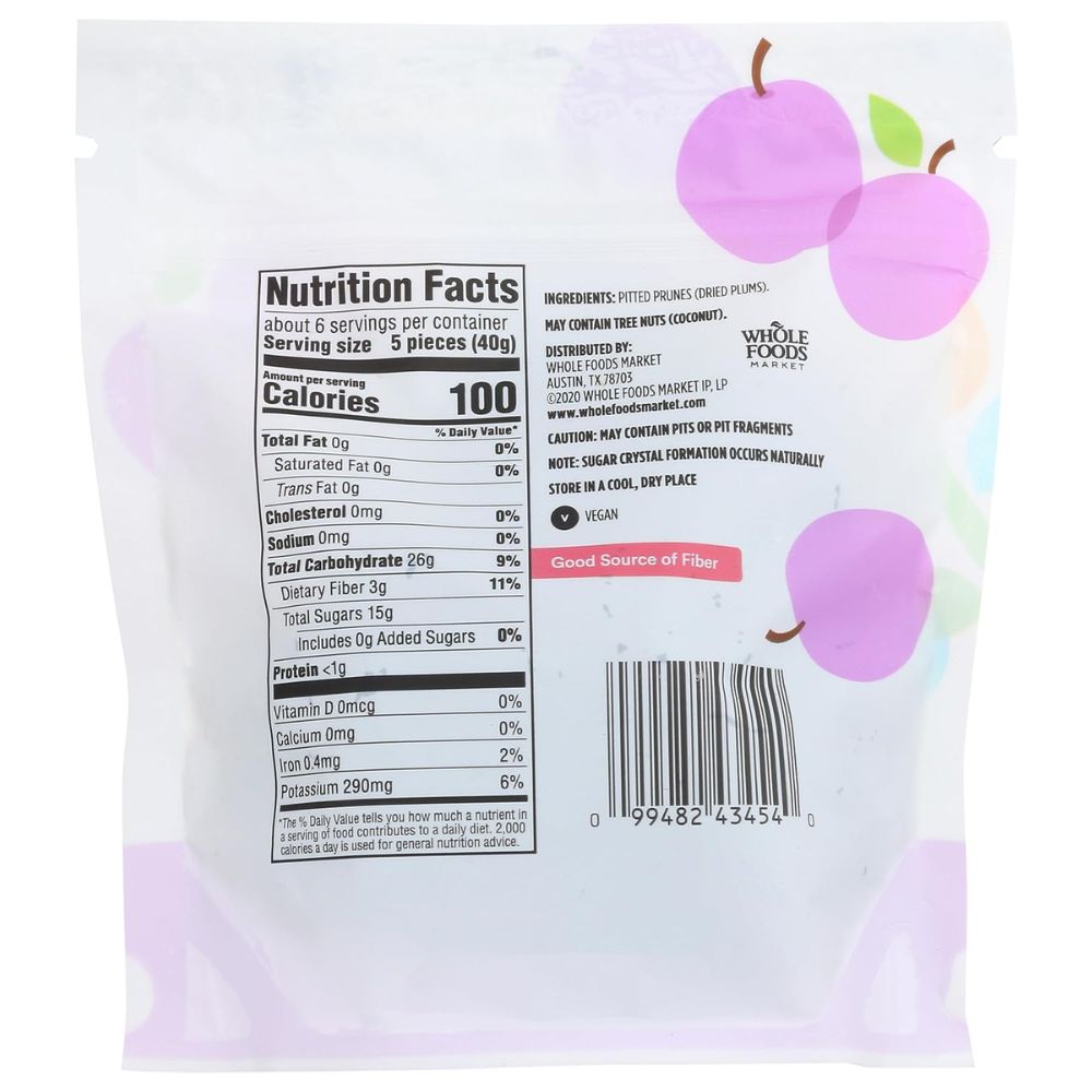 365 Whole Foods Market Pitted Prunes 227g