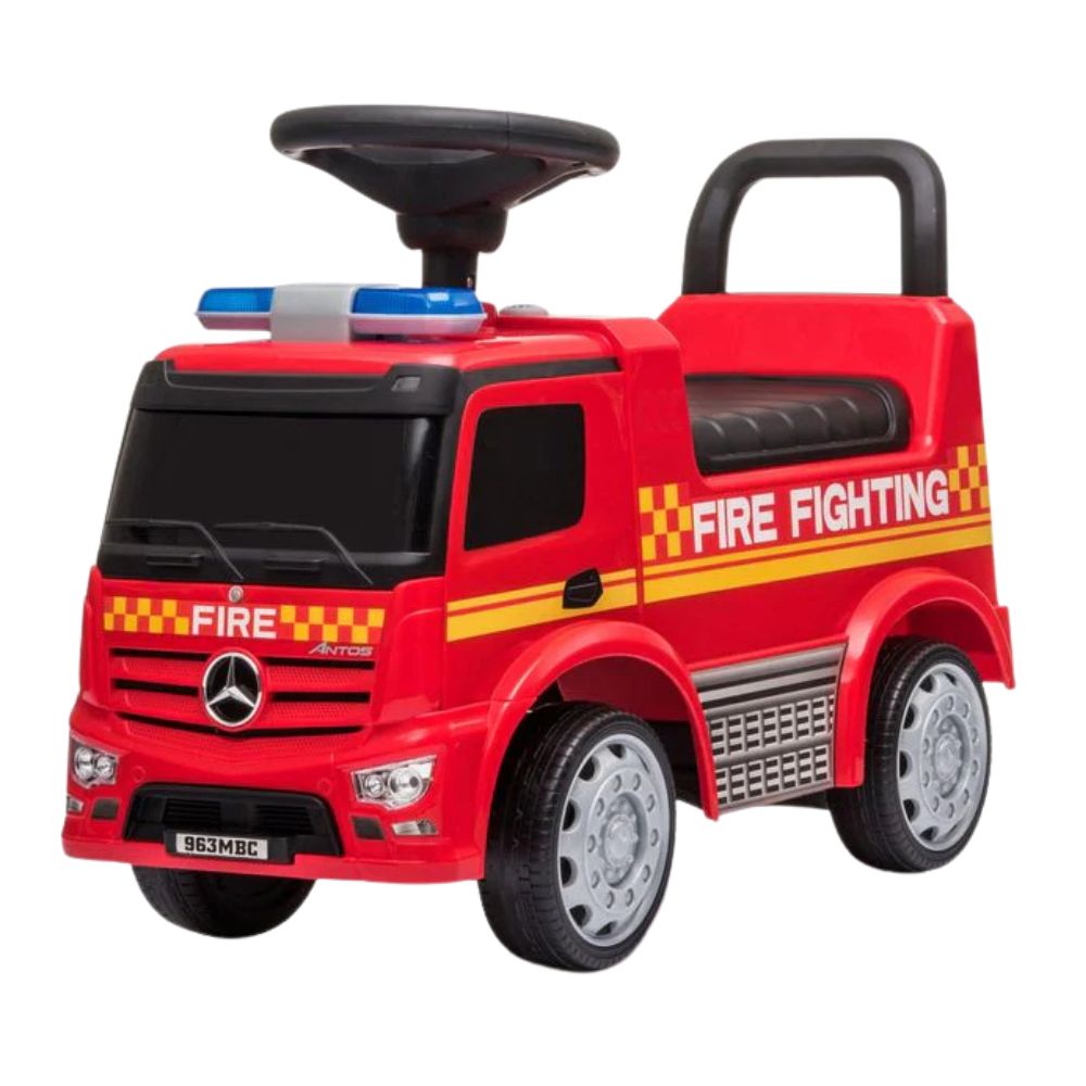 Mercedes-Benz Antos Fire Engine Foot To Floor Ride-On