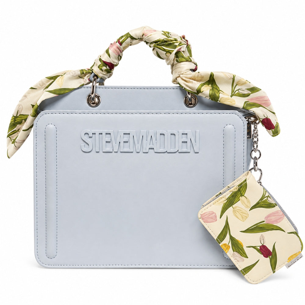 Steve Madden Cartera Blue Aura Bevlynn Satchel