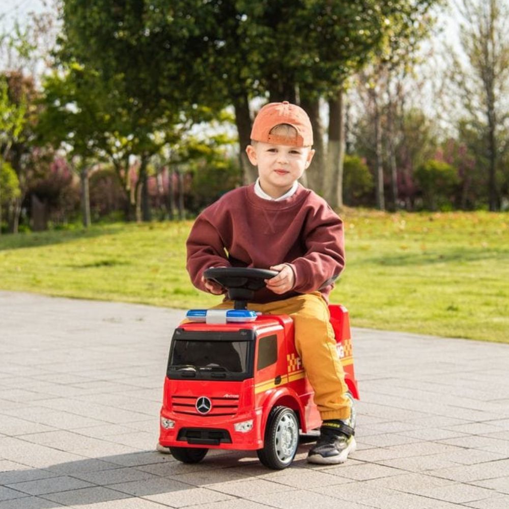 Mercedes-Benz Antos Fire Engine Foot To Floor Ride-On
