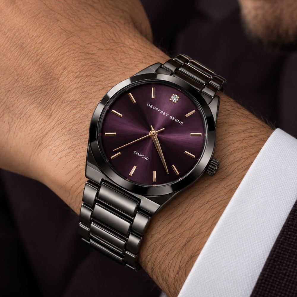 Geoffrey Beene Reloj Para Caballeros Midnight Purple