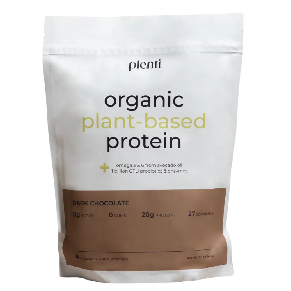Plenti Proteina Vegetal Organica Sabor a Chocolate Oscuro 27 Porciones