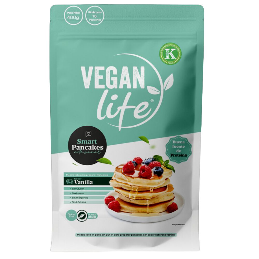 Vegan Life Mezcla para Pancakes Vainilla 400gr