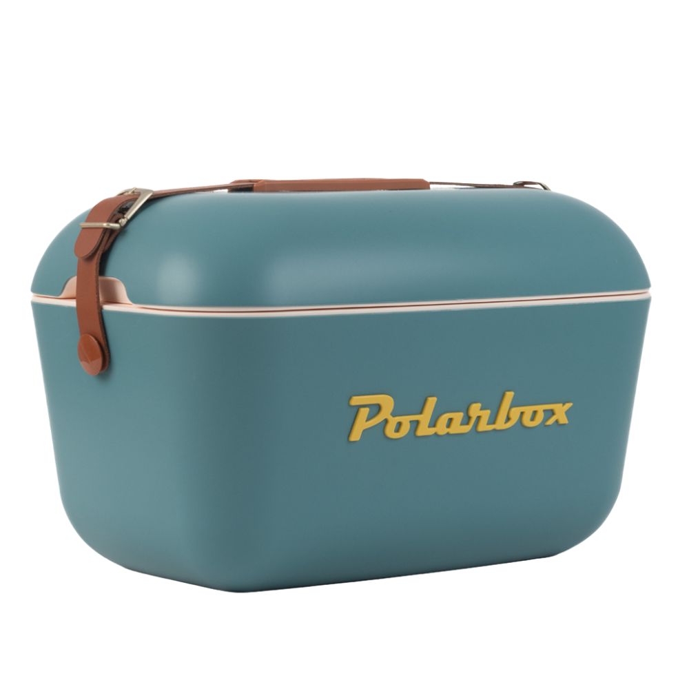 Cava Polarbox Azul Marino con Mostaza 20 Litros