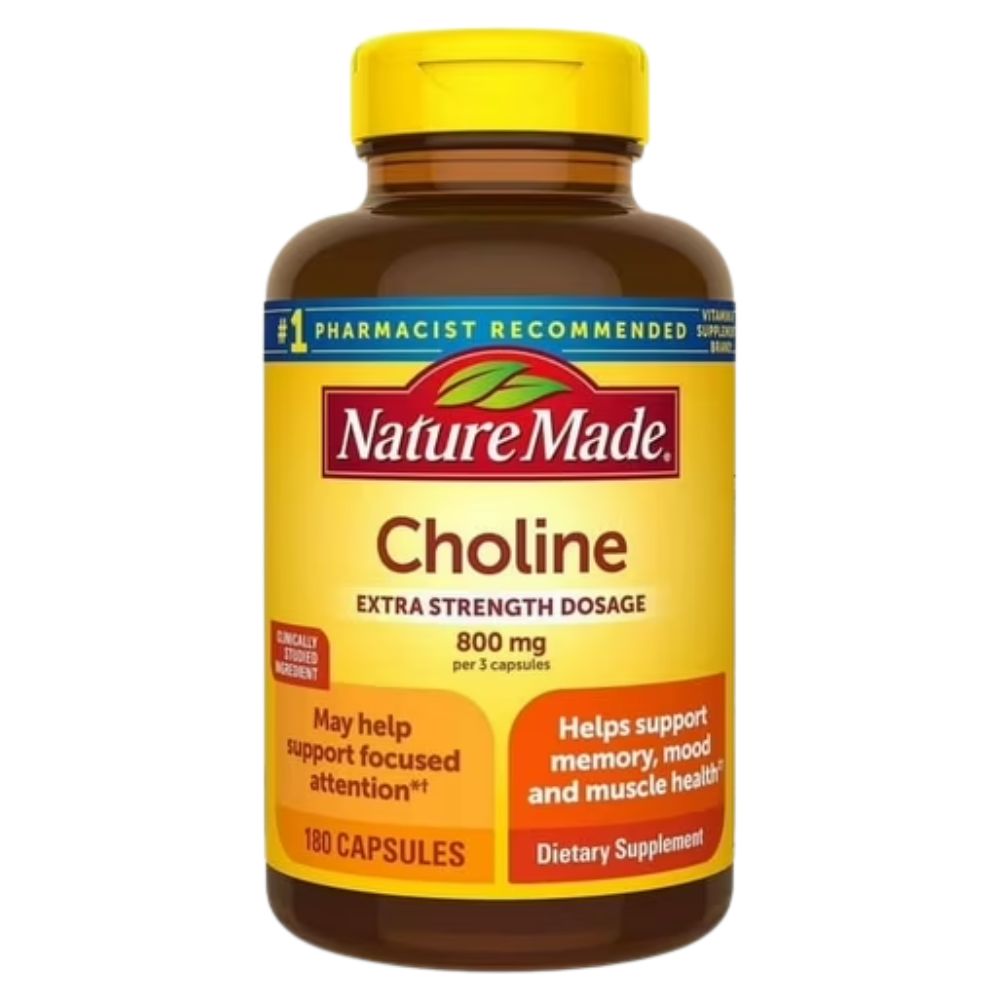 Choline Nature Made 800mg 180 Capsulas