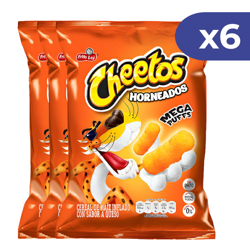 Cheetos Mega Puffs Pack de 6 und 28g
