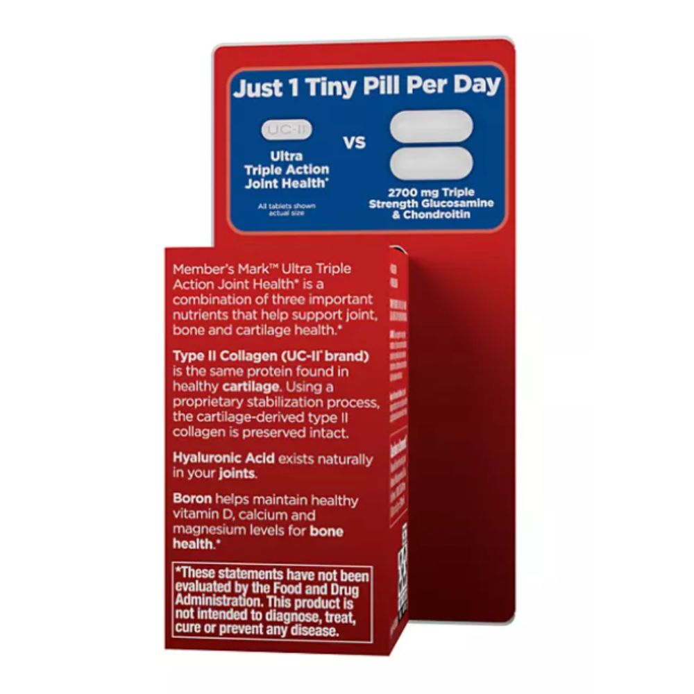 Member's Mark Joint Health UC-II Collagen With Undenatured Type II Collagen 125 Comprimidos
