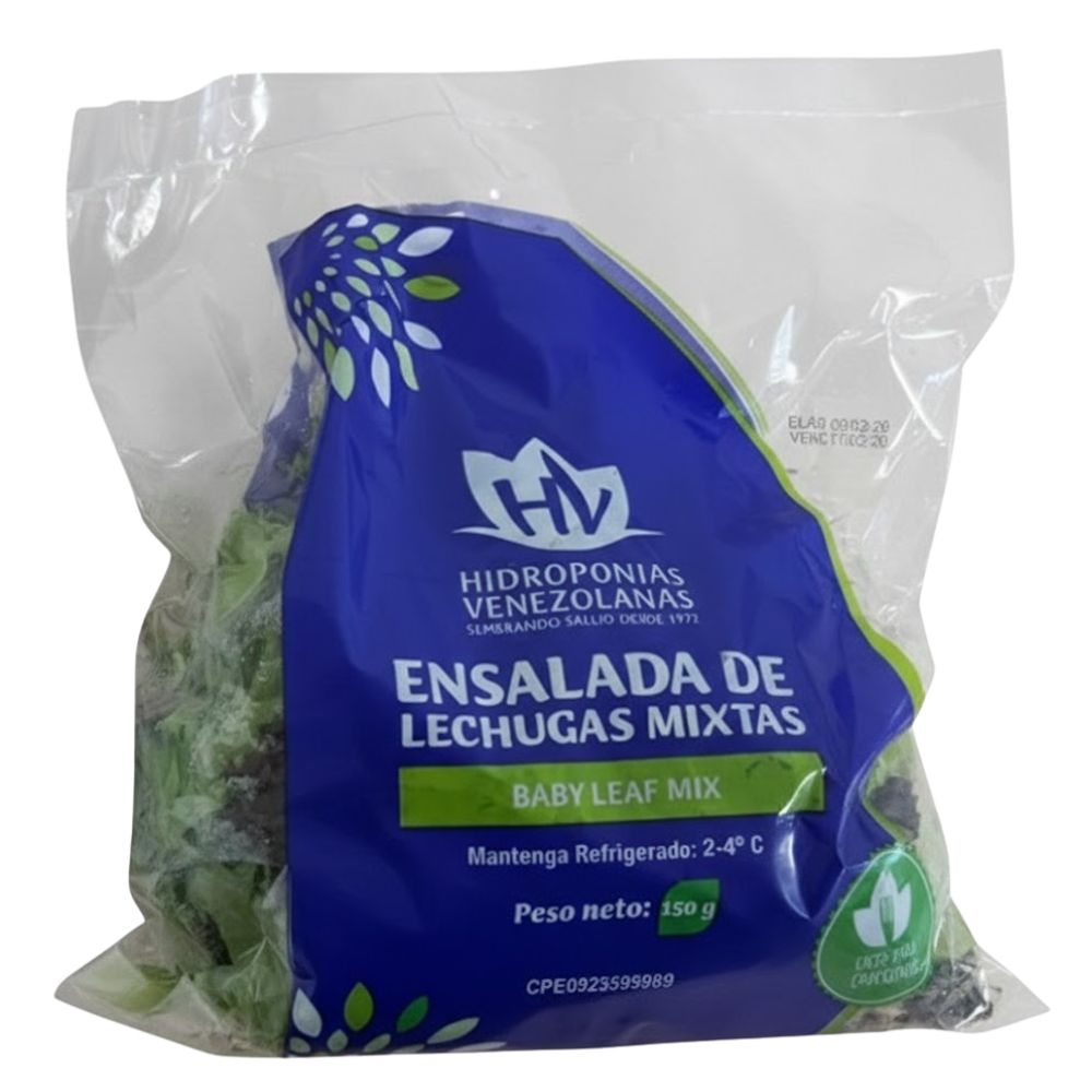 Hidroponias Ensalada de Legchuga Mixtas Baby Mix 150gr