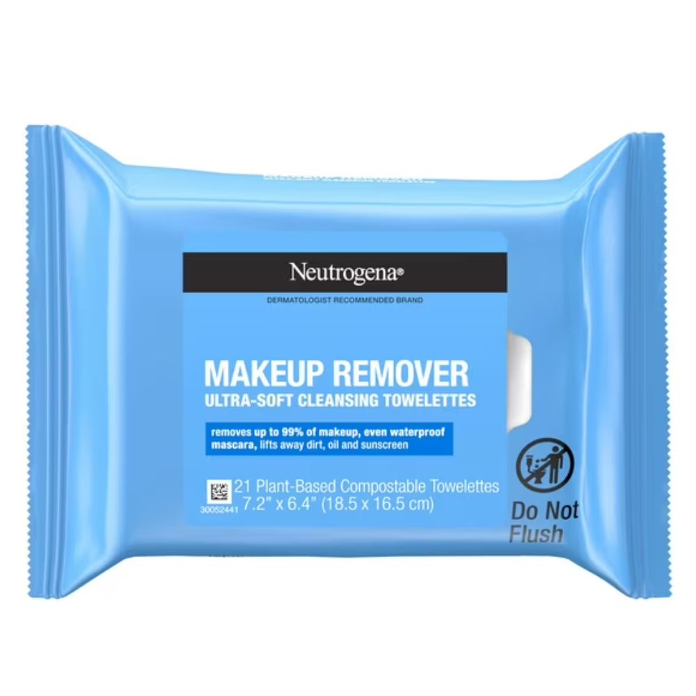 Neutrogena Makeup Remover Ultra Soft Cleansing 25 Toallitas Wipes 18.5x16.5cm