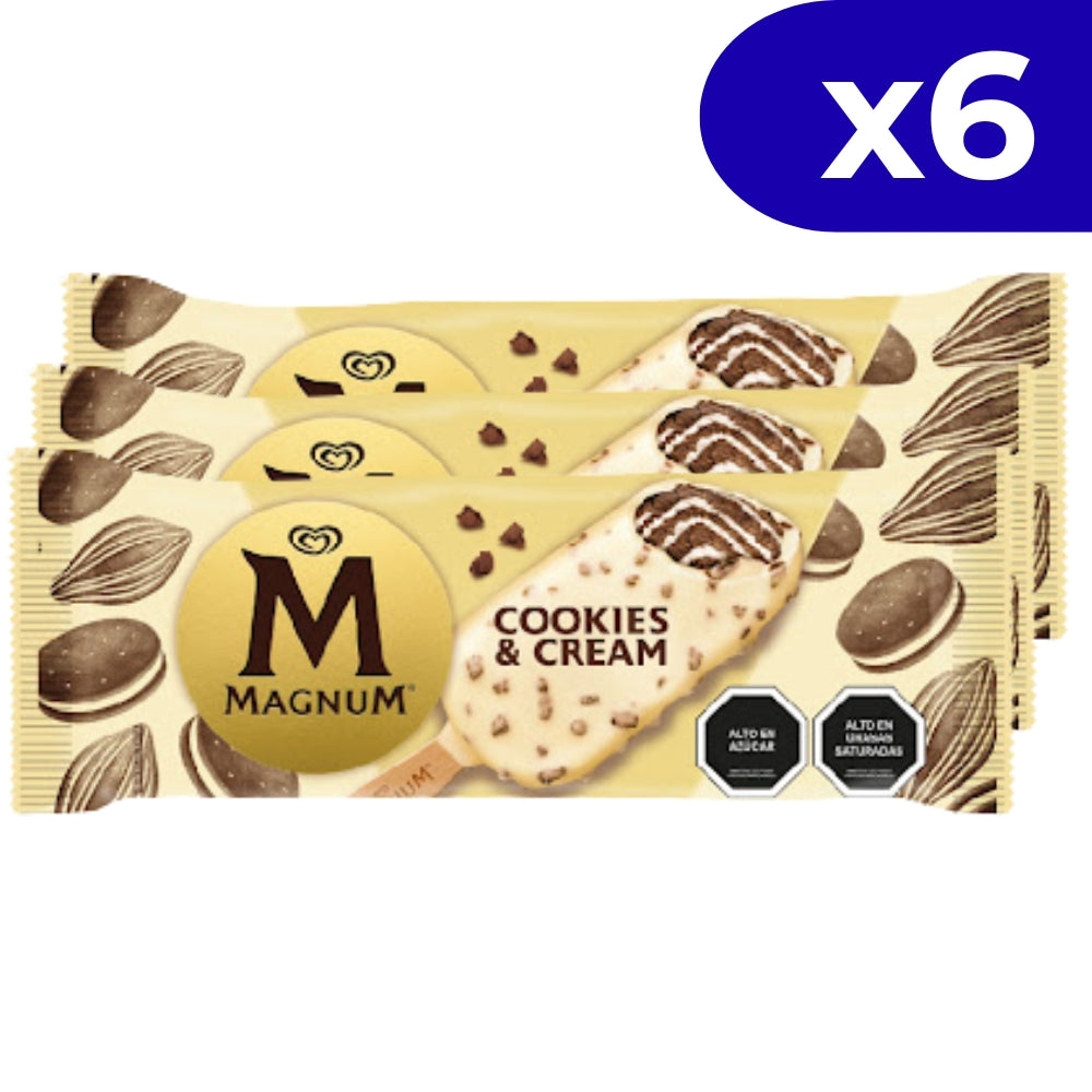 Magnum Helado Tío Rico Cookies And Cream 90ml 6 Und