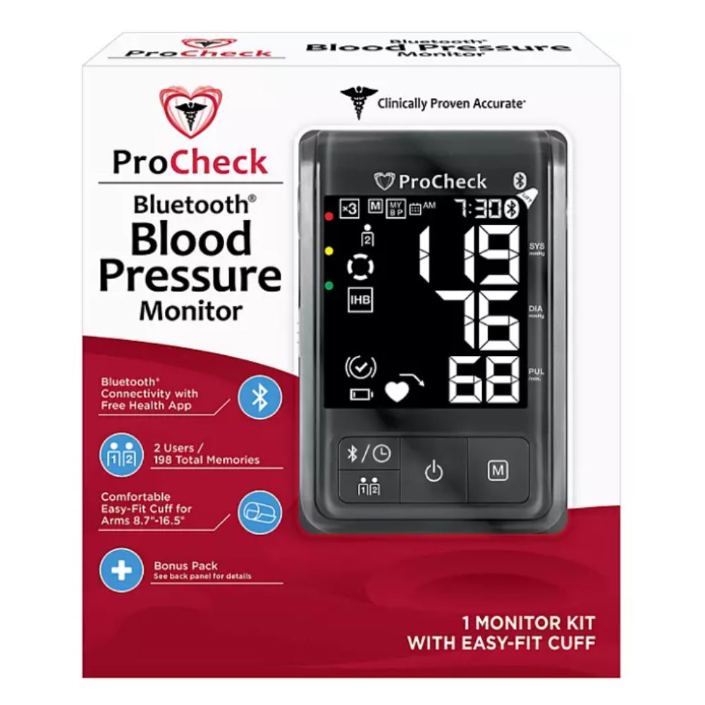Pro Check Blood Pressure Monitor Bluetooth