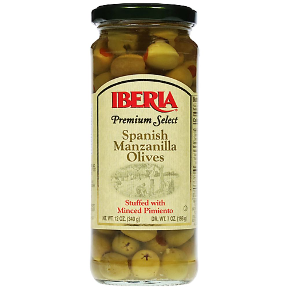 Iberia Spanish Manzanilla Olives Stuffed with Minced Pimiento 340gr