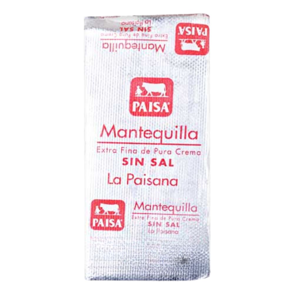 Paisa Mantequilla Sin Sal en Barra 200gr