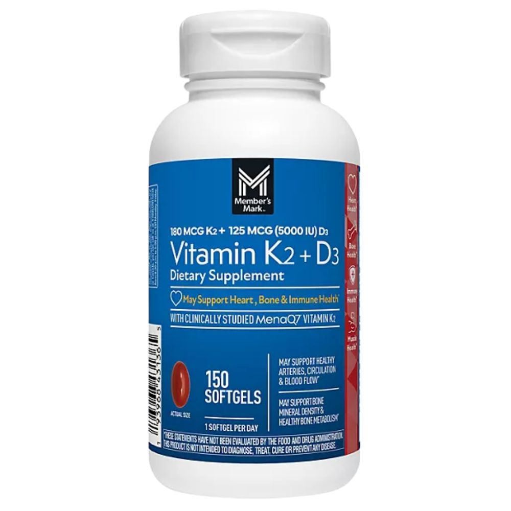 Vitamin K2 +D3 Member's Mark 150 Softgels