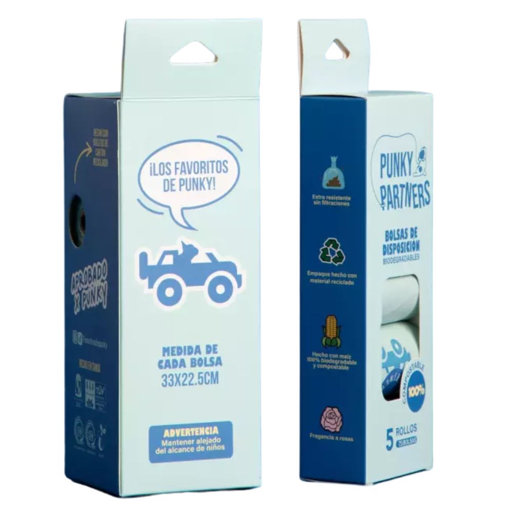 Bolsitas de Disposición 5 Rollos Punky Partners