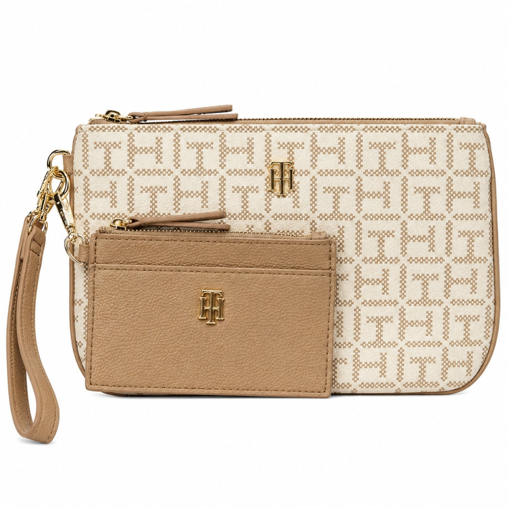 Tommy Hilfiger Cartera De Mano Monogram Beige