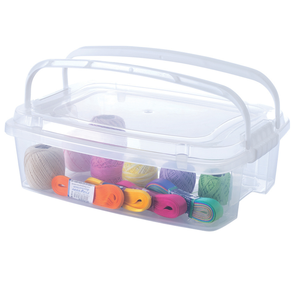 Alfa Hogar Plasutil Caja Organizadora Gran Box Con Asa 3.2L