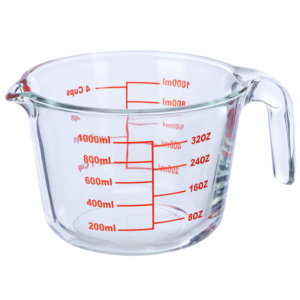 Alfa Hogar Jarra Medidora De Vidrio Borosilicato 1Lt.